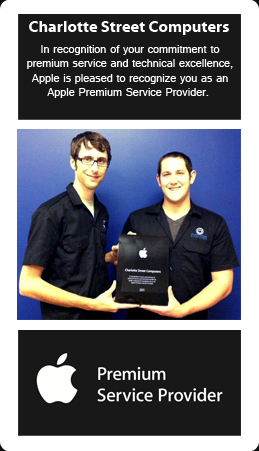 Apple awarded Charlotte Street Computers - Asheville the "Premium Service Provider” 